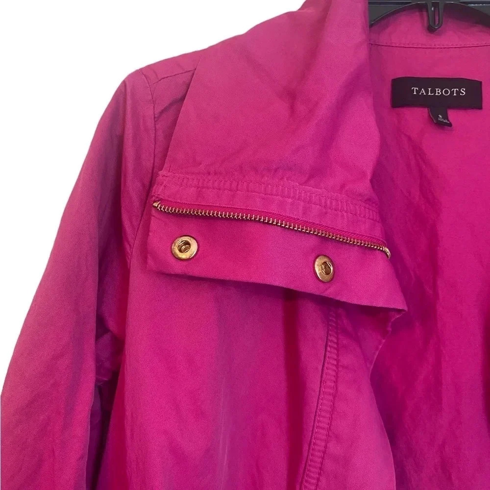 Talbots Hot Pink Zipped Moto Style Jacket - Picture 7 of 7